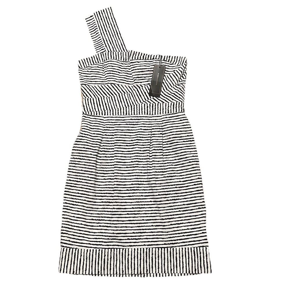 NWT BCBGMAXAZRIA Women’s Dress Size 2 One Shoulder Bandage Cocktail Party New